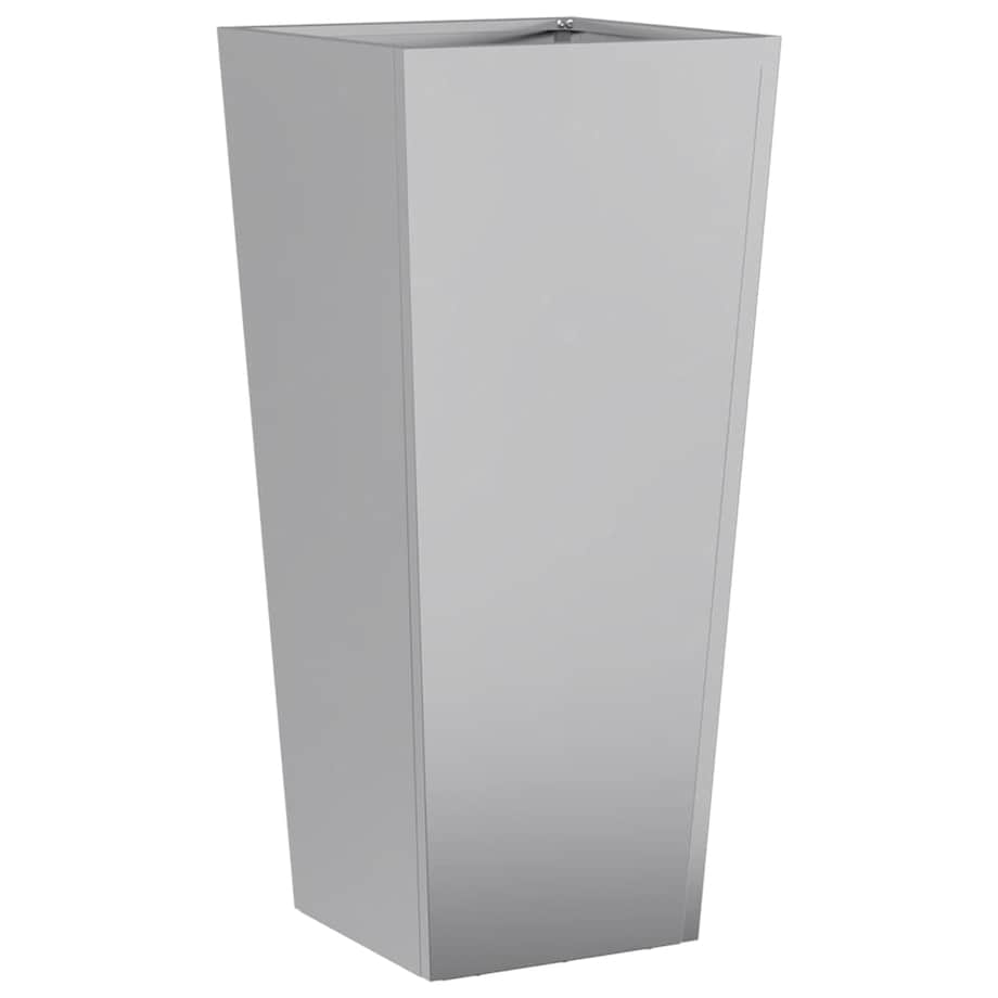 vidaXL Donica ogrodowa, 35x35x75 cm, stal galwanizowana