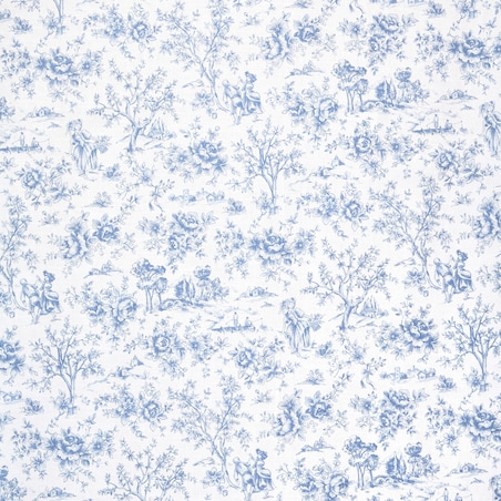 Obrus Toile de Jouy Blue okrągły - Średnica ok. ⌀ 140 cm