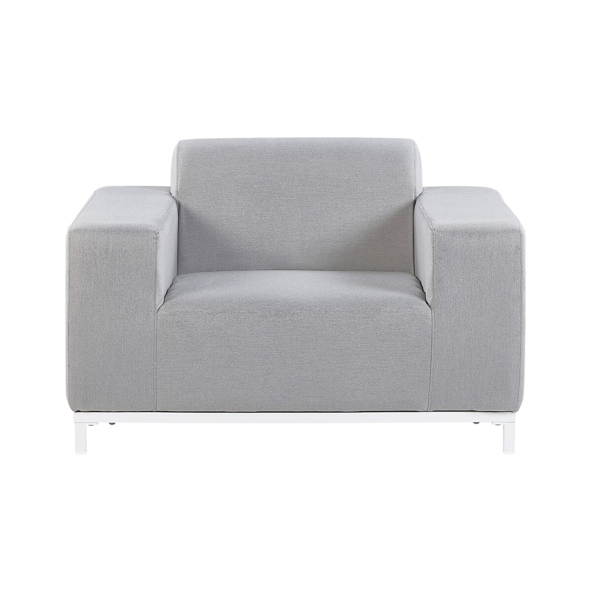 Zestaw 2 foteli ogrodowych jasnoszary z białym ROVIGO