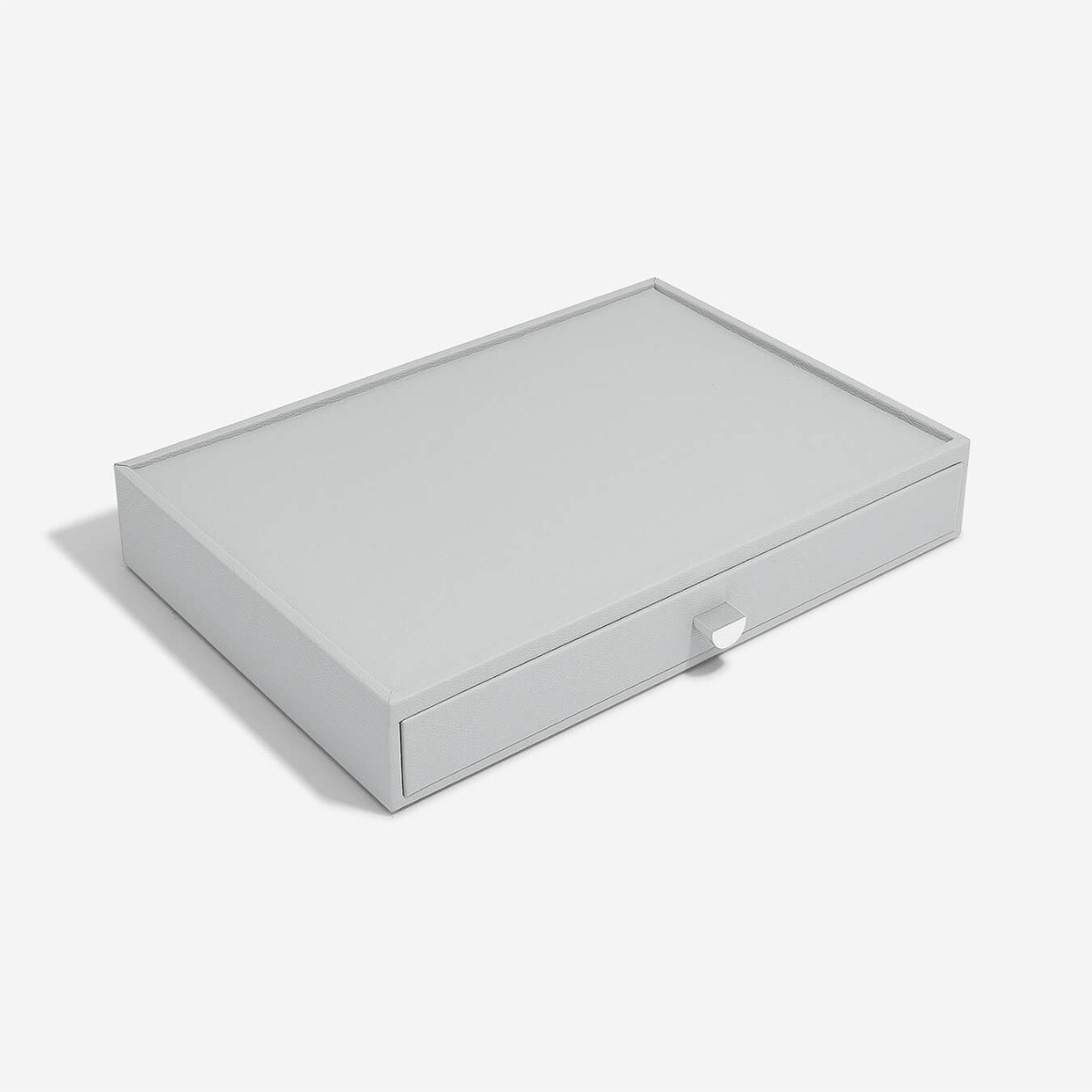 Szkatułka na biżuterię Stackers Pebble 9 komorowa supersize kamienna szarość z szufladą