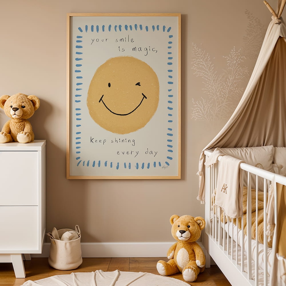 plakat twój uśmiech to magia 70x100