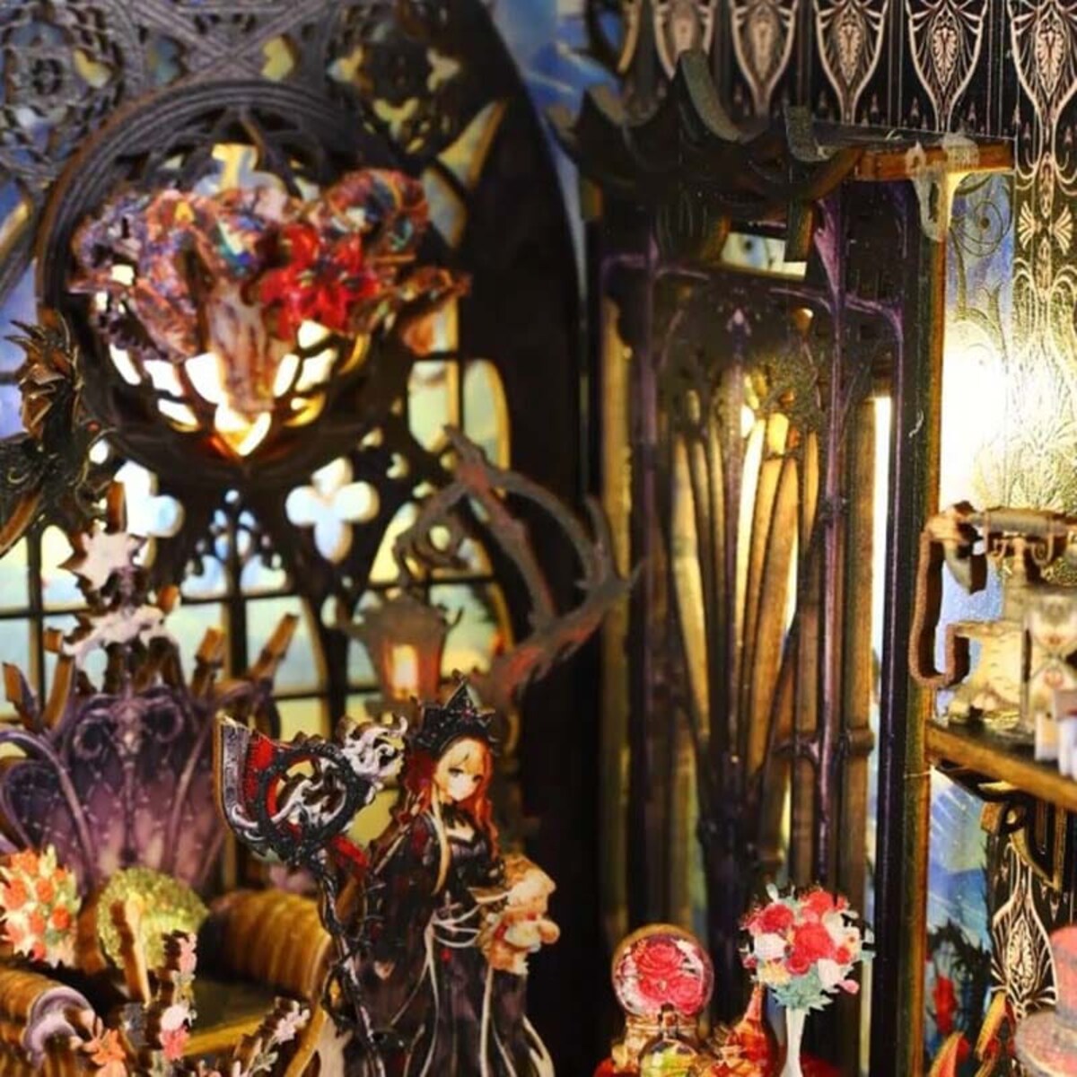 Miniaturowy domek Book Nook - Prawa czarodziejskiej nocy