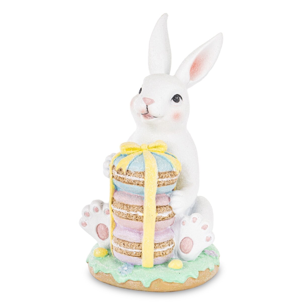 Dekoracja - królik BUNNY z ciasteczkami 28x15x16 cm