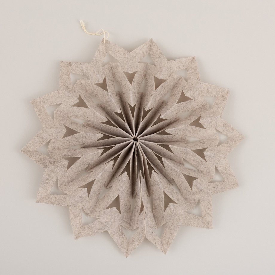 Ozdoba świąteczna Nivalis II beige 40 cm boże narodzenie, święta, świąteczne, beżowy, 40x5 cm