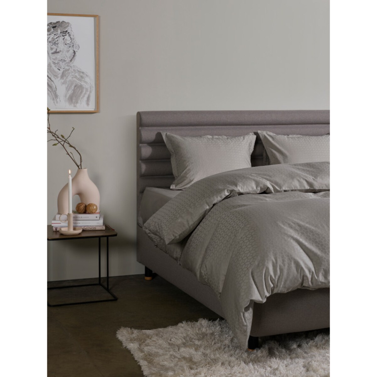 Poszwa na kołdrę Home by Tempur® Luxe Jacquard Cotton 200x220 Nature