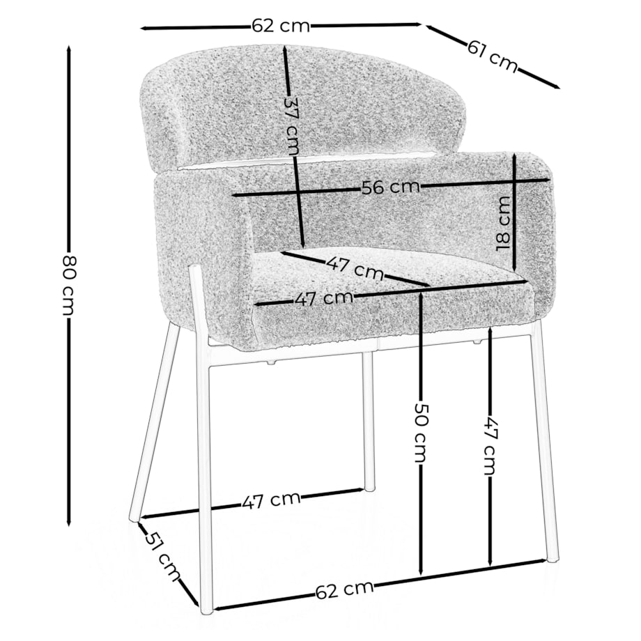 Krzesło tapicerowane welurowe do salonu BOLZANO granatowe