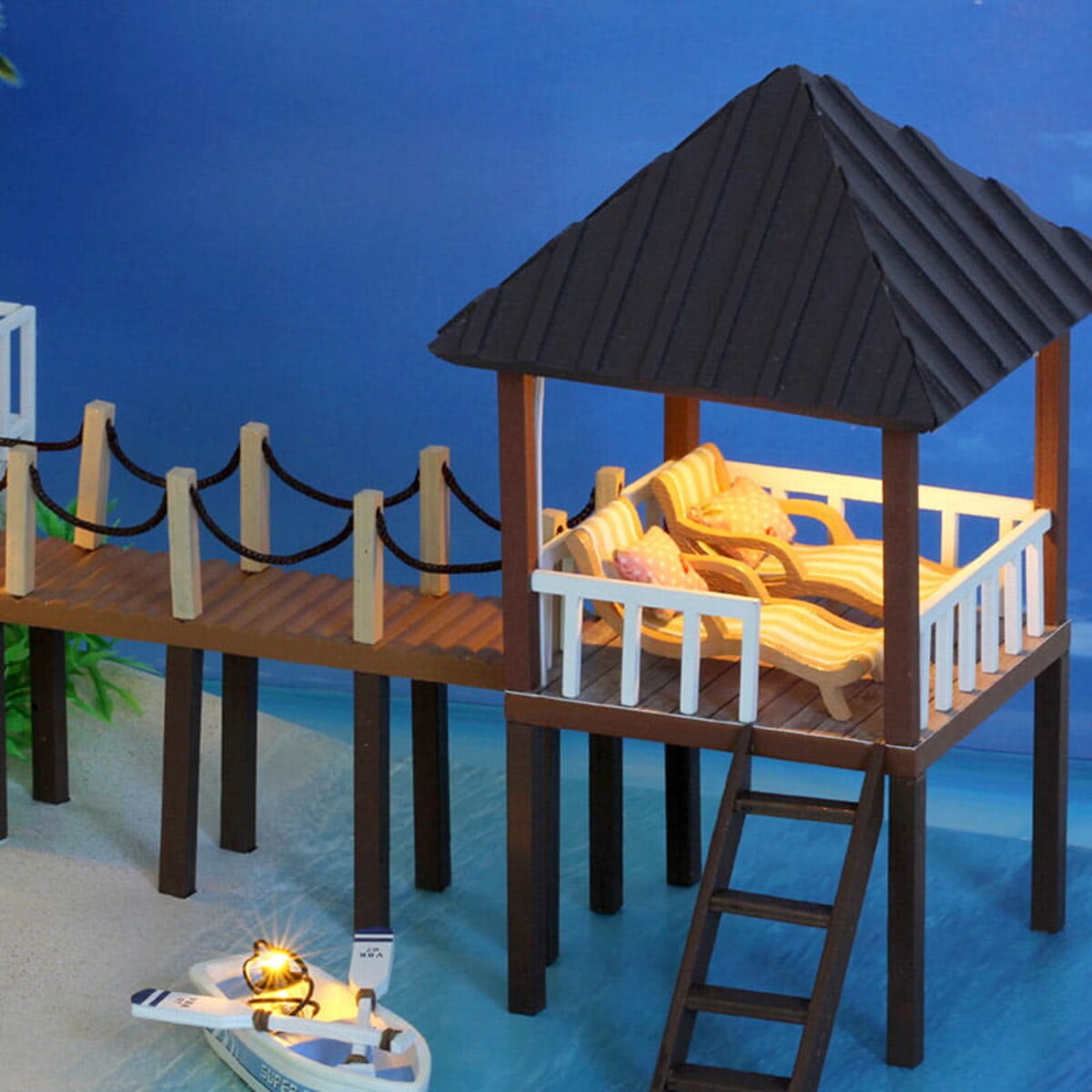 Miniaturowy domek - Willa na Malediwach