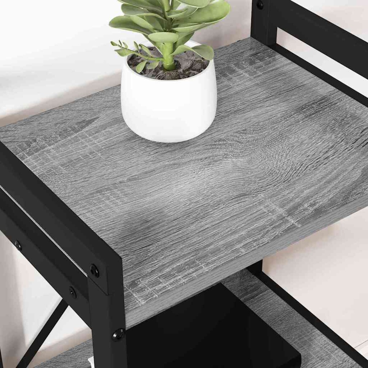 vidaXL Półka na książki Szary dąb sonoma 40 x 30 x 83 cm