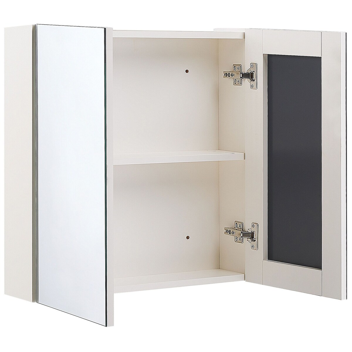 Szafka łazienkowa wisząca z lustrem NAVARRA 60 cm 60 cm Biały