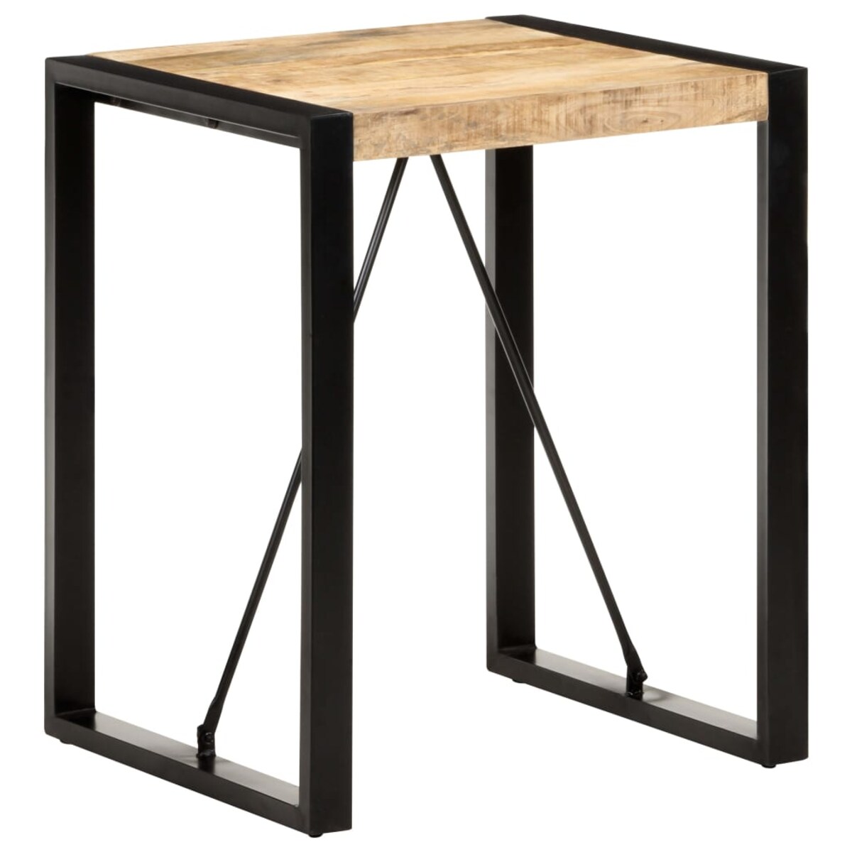 vidaXL Stolik jadalniany, 60x60x75 cm, lite, surowe drewno mango