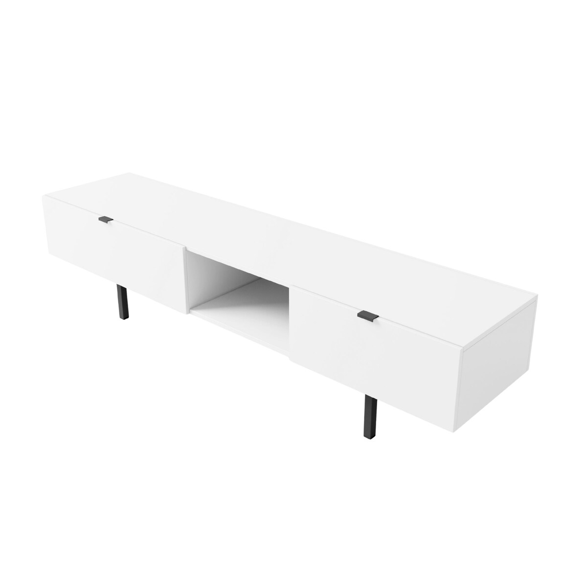 Biała szafka RTV z szufladą Skandica MYWAY / szer. 180 cm