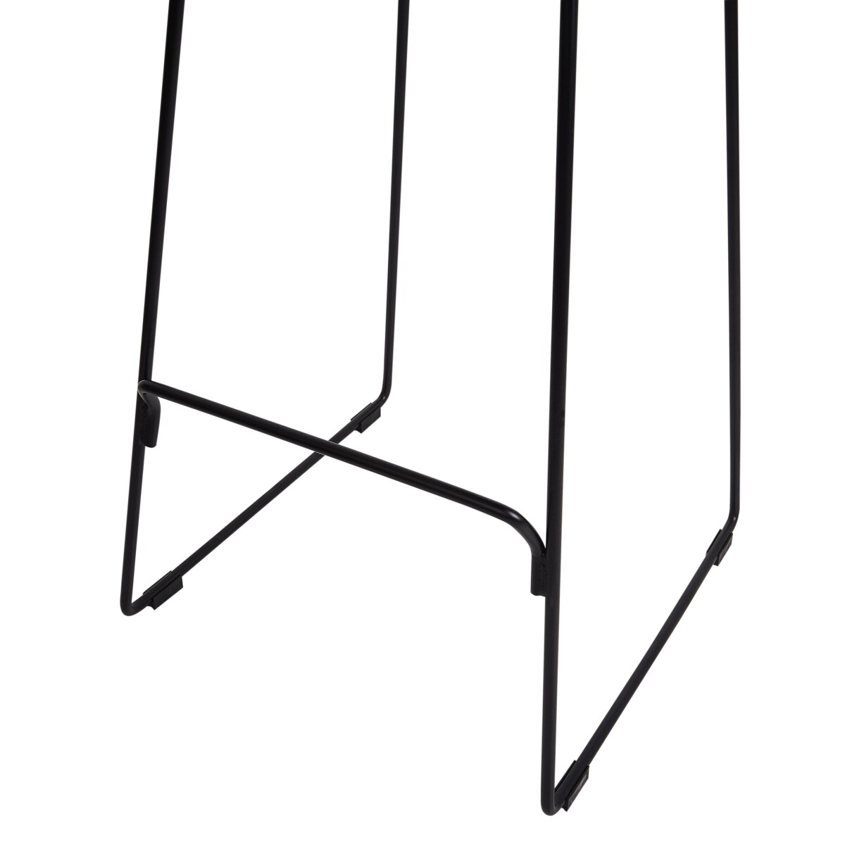 Zestaw 2 krzeseł barowych czarny PENSACOLA