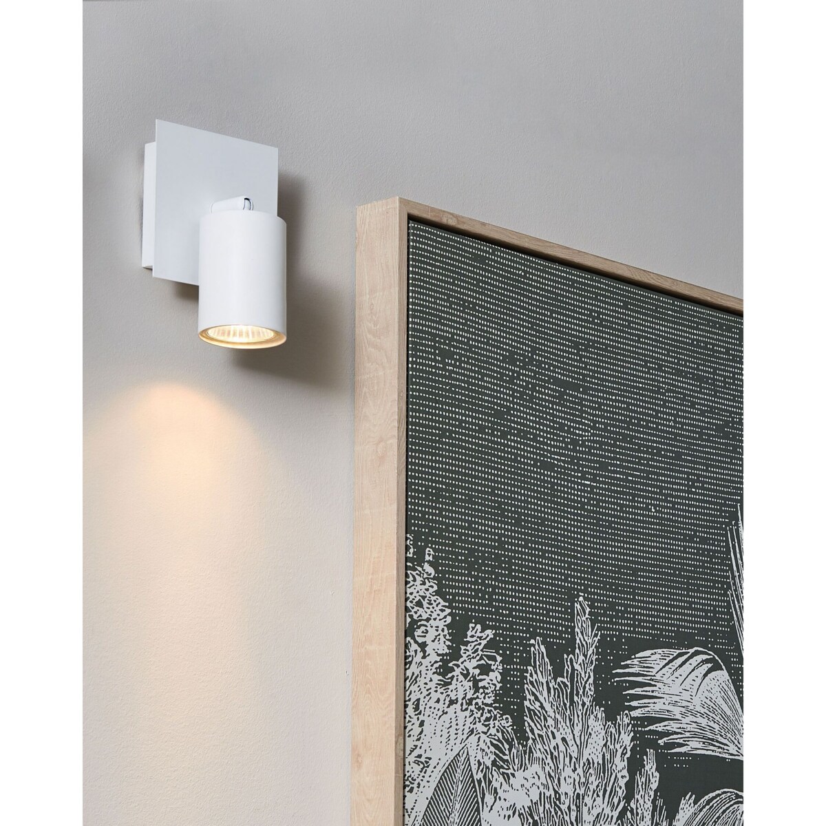 Zestaw 2 lamp spot metalowych biały TIGRIS