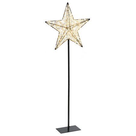 Dekoracja ogrodowa LED SANNAN Gwiazda 110 cm Czarny