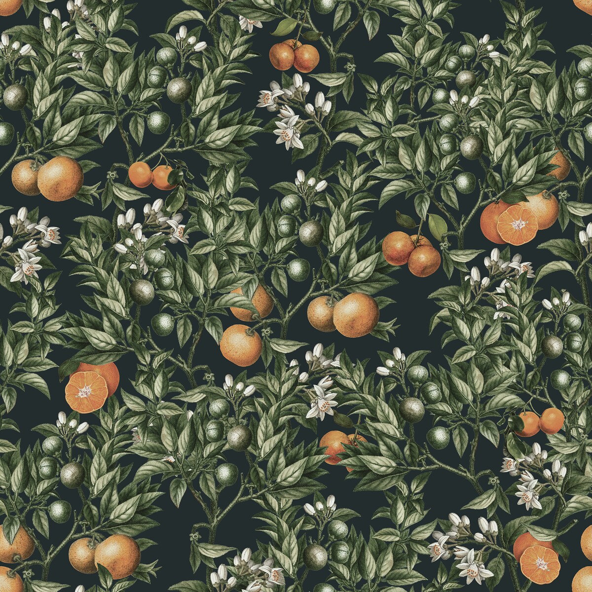 Tapeta Ogród pomarańczowy, 416x254cm