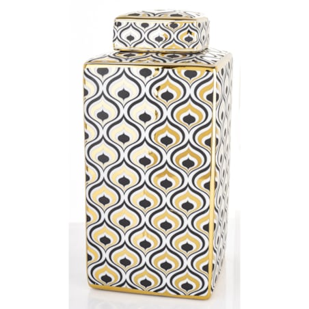Pojemnik ceramiczny o ciekawym wzorze 30x15x15 cm TALL
