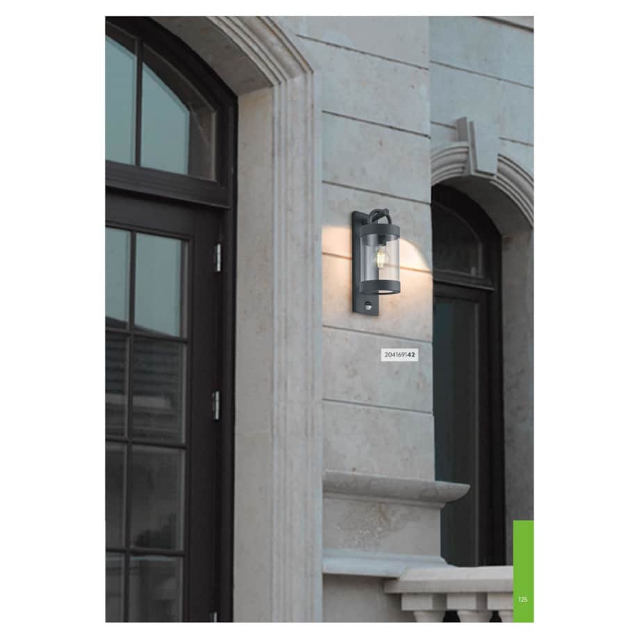 Industrialna LAMPA elewacyjna SAMBESI 204169124 Trio ogrodowa OPRAWA ścienna latarenka outoor IP44 miedziana przezroczysta