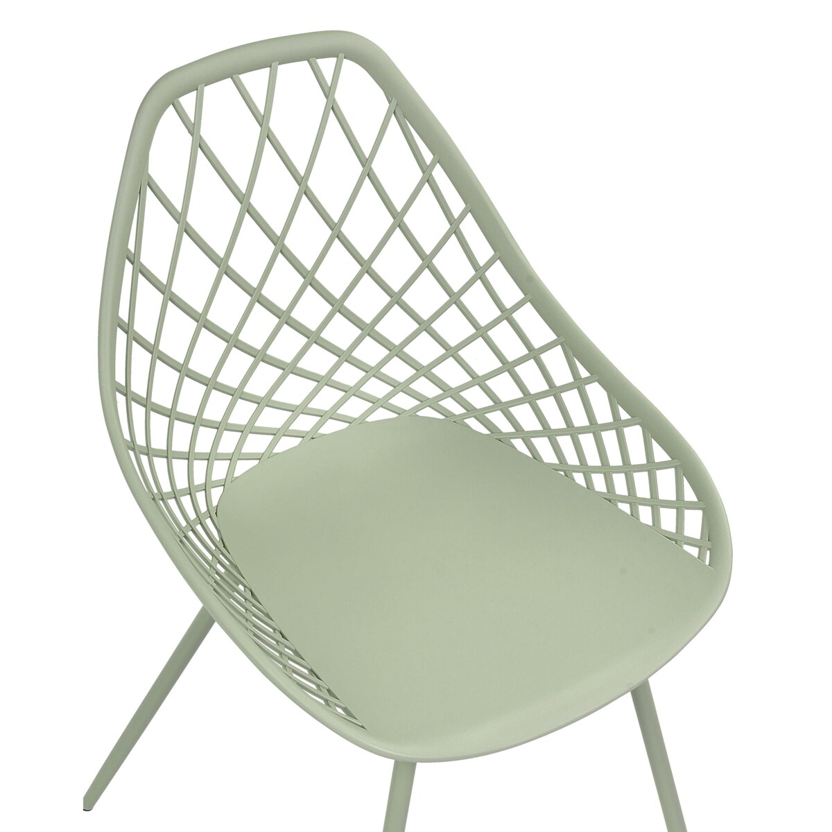 Zestaw 2 krzeseł do jadalni zielony CANTON II