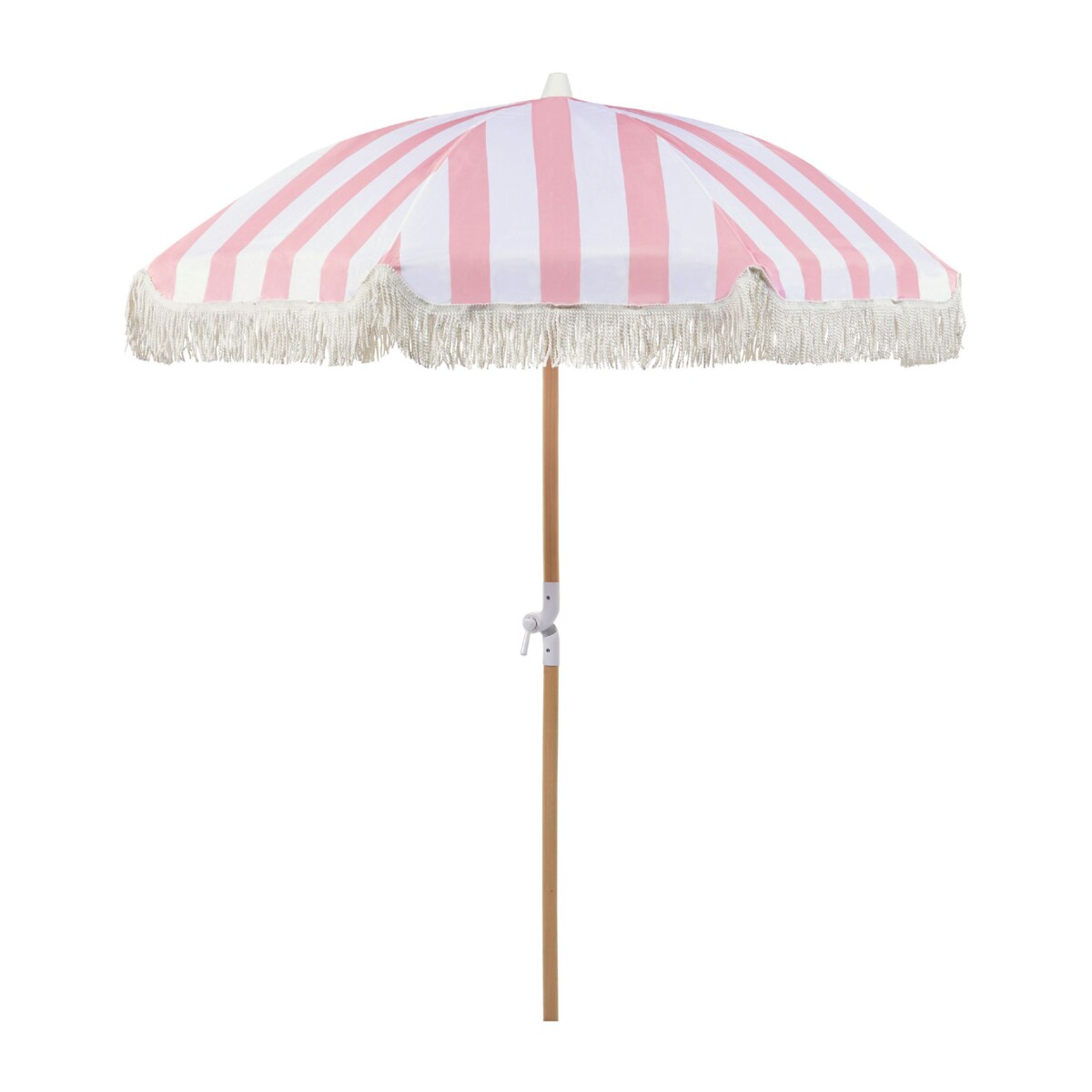 Parasol ogrodowy ⌀ 150 cm różowy z białym MONDELLO