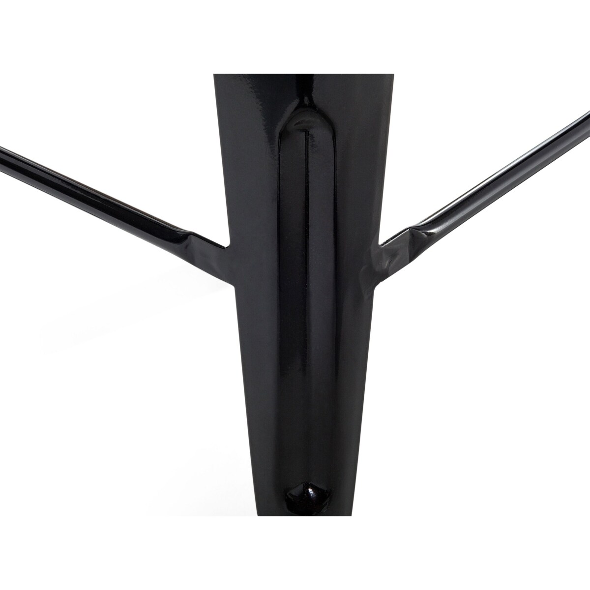 Zestaw 2 stołków barowych metalowych 76 cm czarny CABRILLO