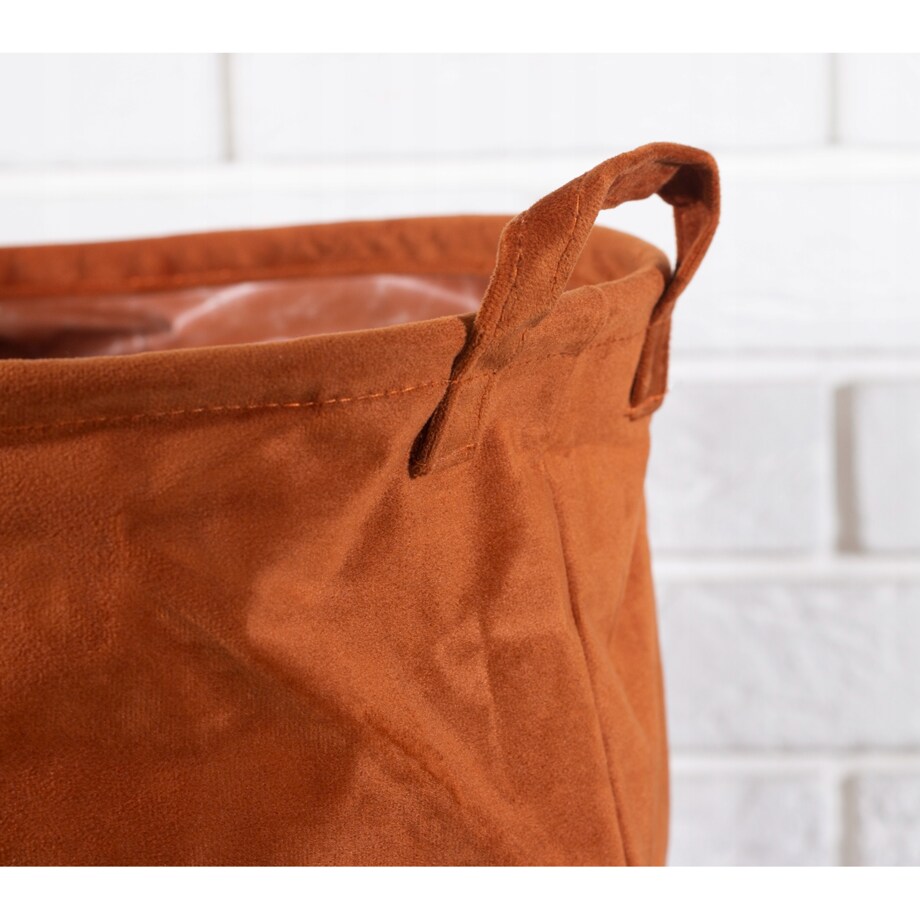 ORGANIZER AKSAMITNY na półkę szafkę KOLOR RDZAWY