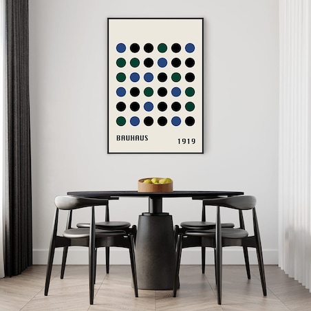 plakat bauhaus circles 1 30x40 cm