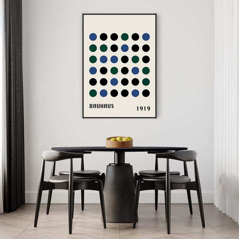 plakat bauhaus circles 1 30x40 cm