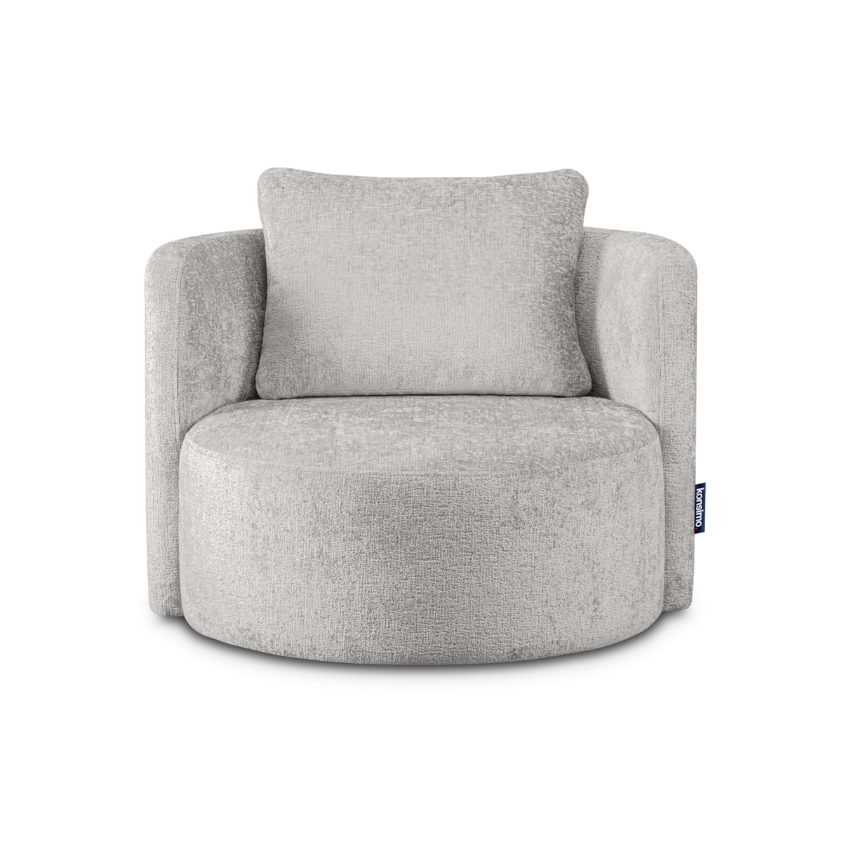 KONSIMO RAGGI Fotel obrotowy popielaty