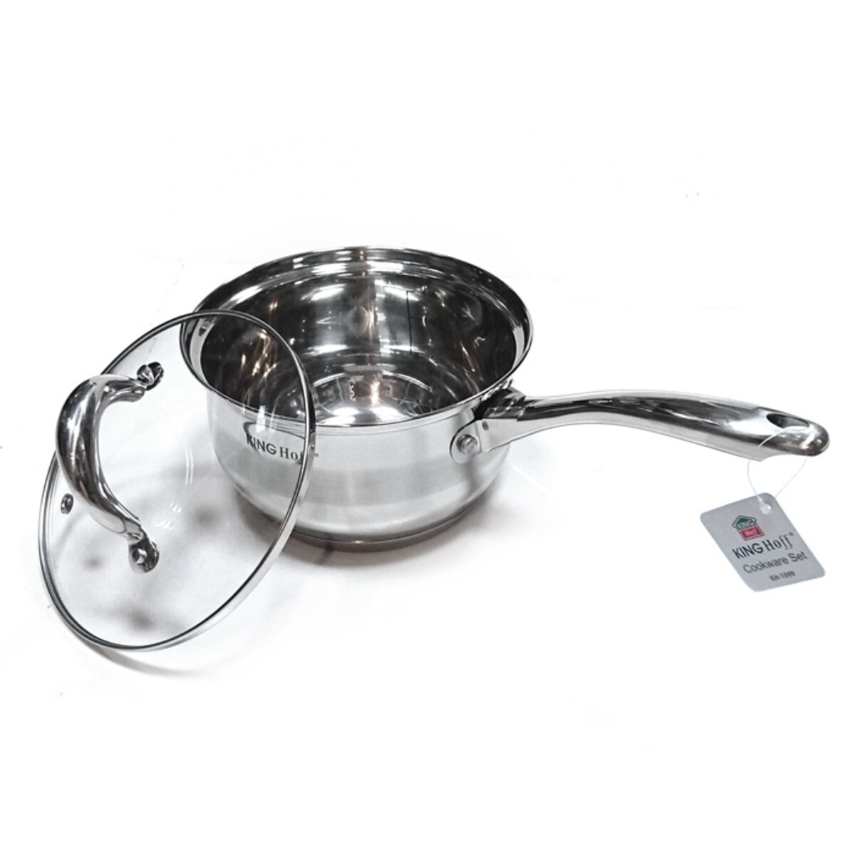 Zestaw garnków stalowych na indukcję 10 ele. garnki komplet KINGHOFF Silver