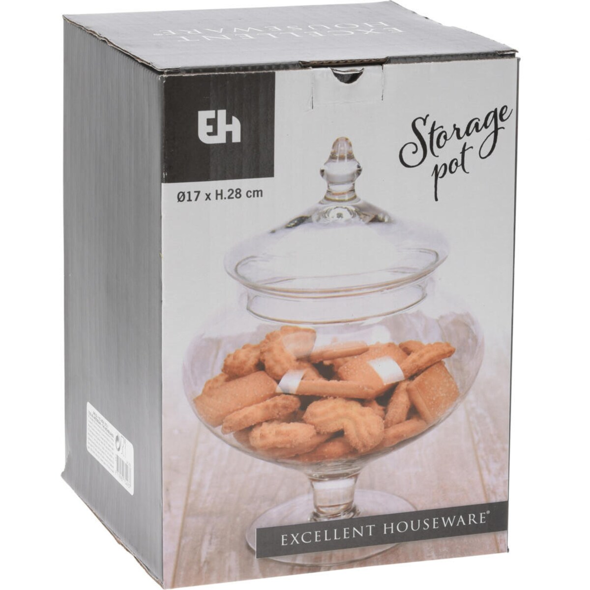 Szklany słoik na ciasta RINO