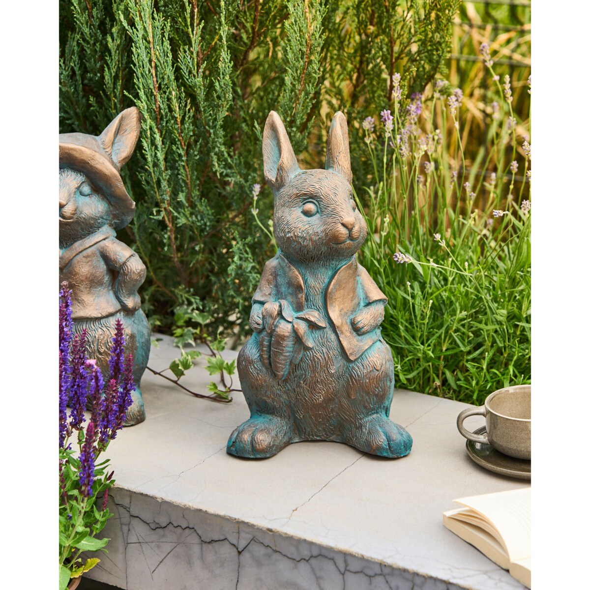 Figurka ogrodowa TONDON Królik Brązowy