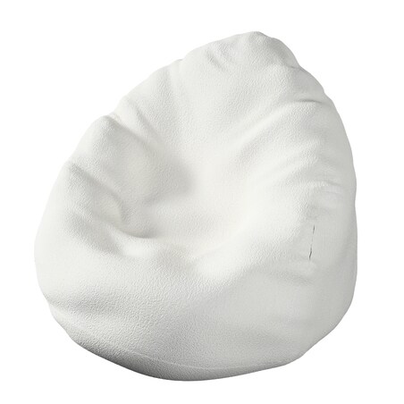 Worek do siedzenia Bowli, biały, Ø80 x 115 cm, Boucle