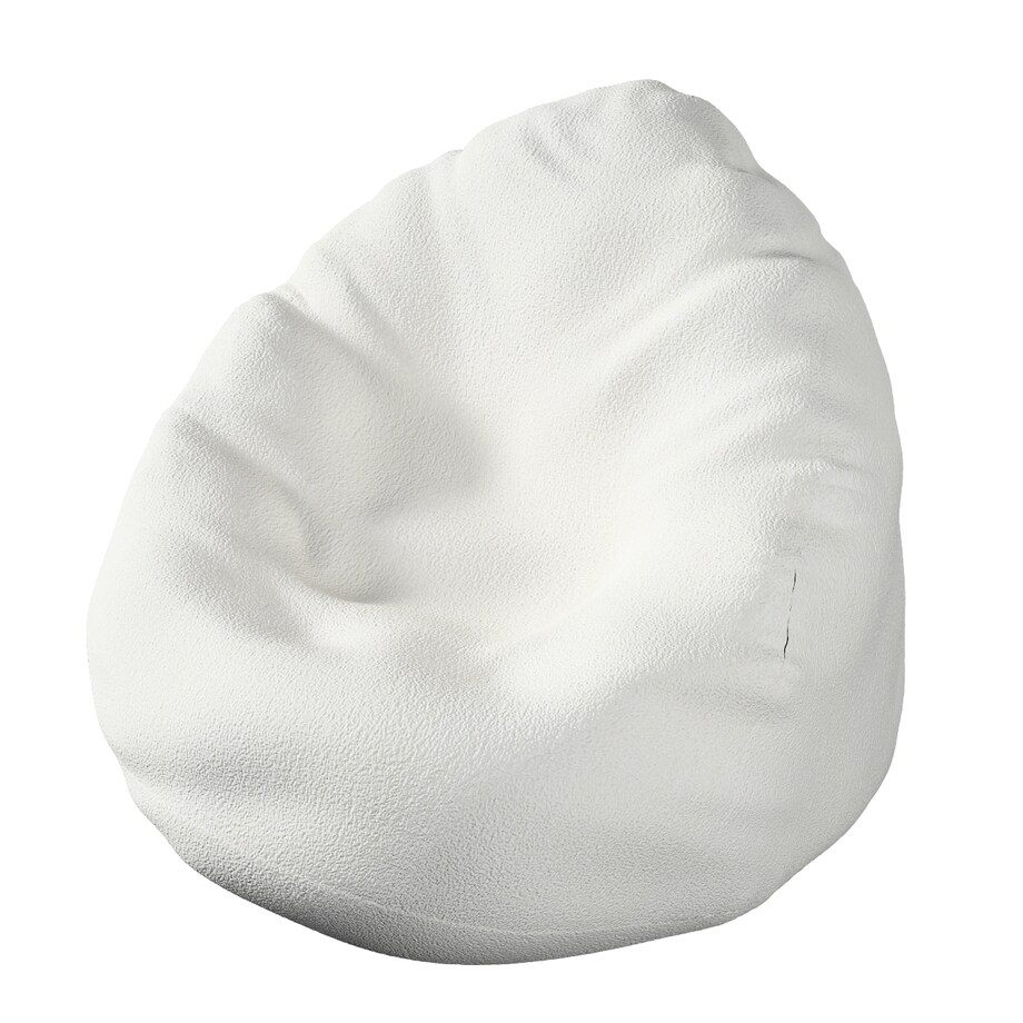 Worek do siedzenia Bowli, biały, Ø80 x 115 cm, Boucle