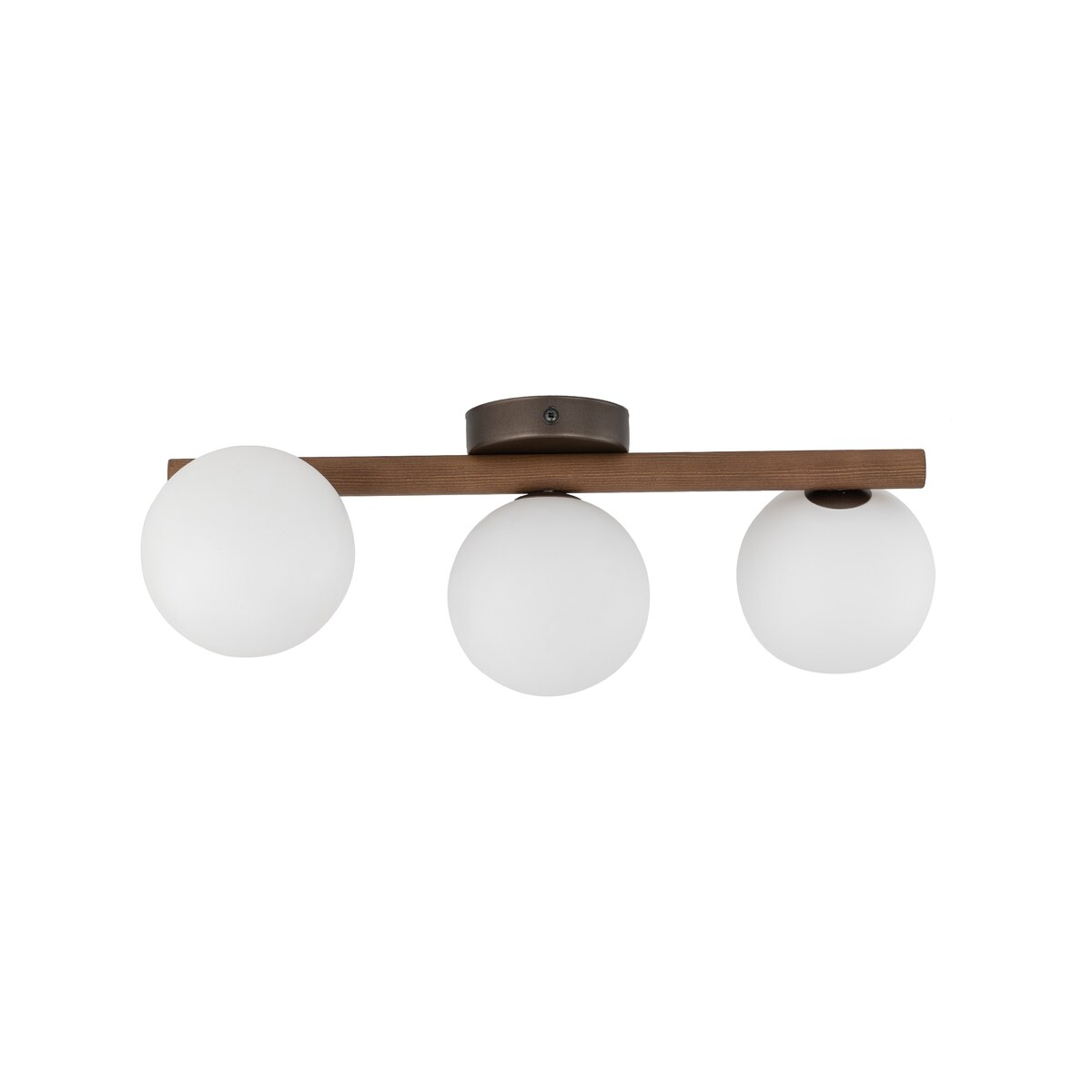 Lampa sufitowa TK Lighting ESTERA WOOD ORZECH 10269 biała, orzech, 3xG9, nowoczesna do salonu i kuchni