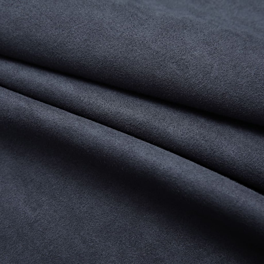 vidaXL Zasłony zaciemniające z metalowymi kółkami, 2 szt., antracytowe