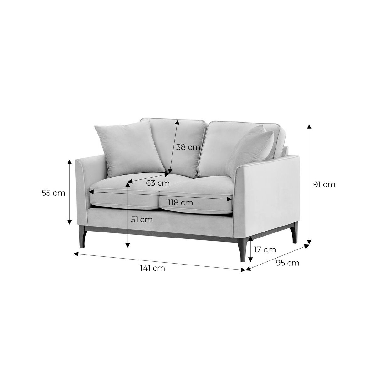 Sofa dwuosobowa Linara-Velluto 7