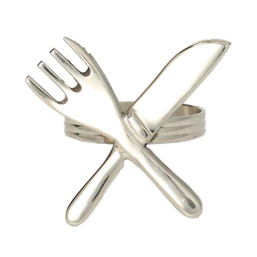 Obrączka na serwetkę Cutlery, 6 x 5 x 8 cm