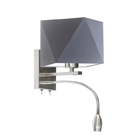 Kinkiet LED lampa ścienna lampa na ścianę z abażurem diament MOTO