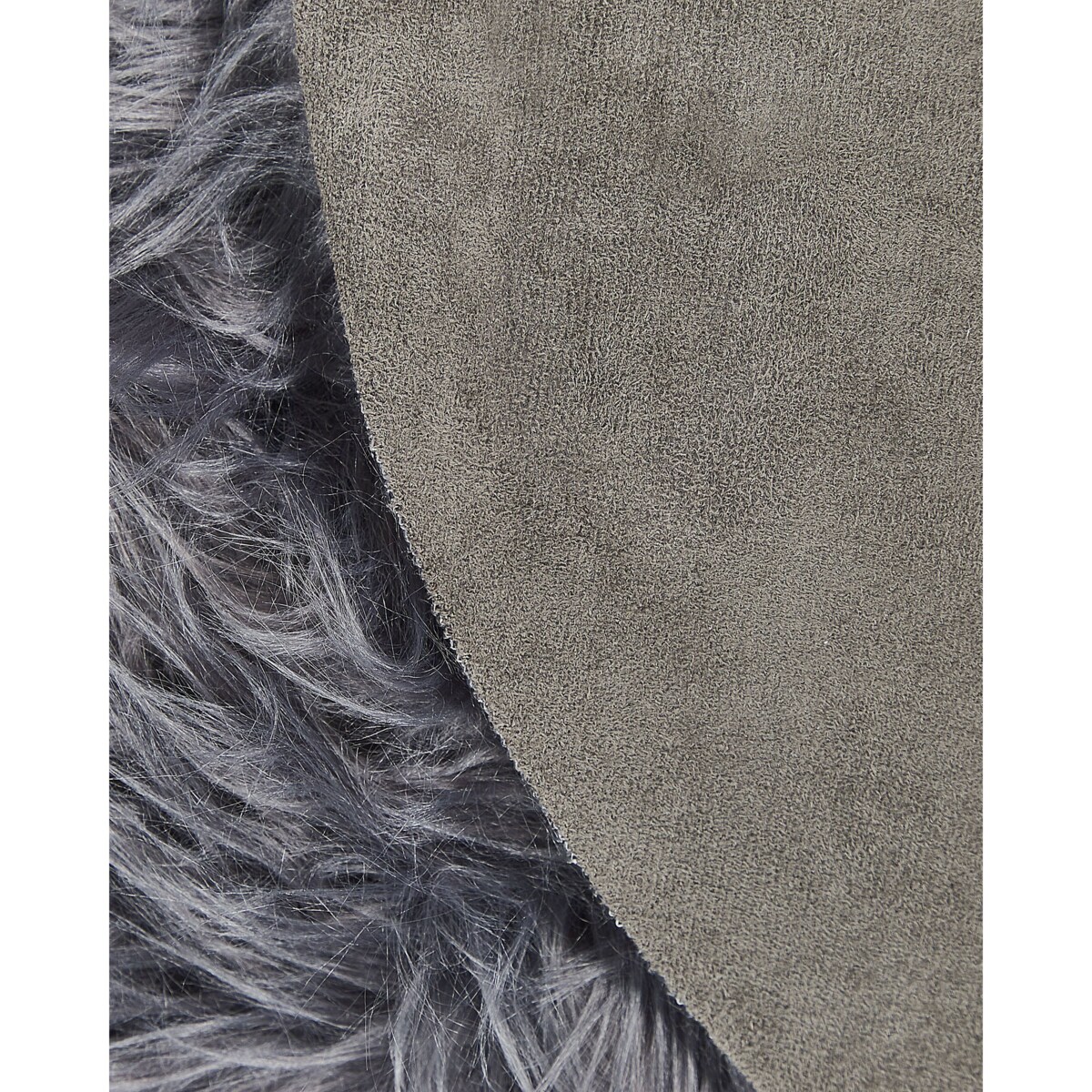 Dywan ze sztucznego futra MAMUNGARI Ciemnoszary 60 x 180 cm