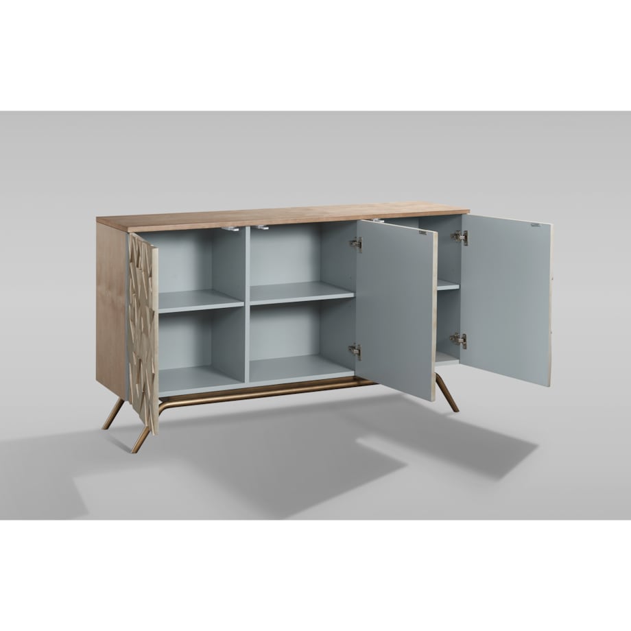 Złota komoda Indigo Premium 150x40x86