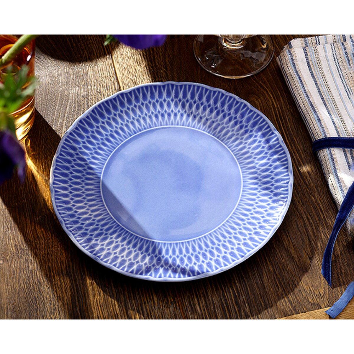 Półmisek okrągły 32 cm Sofia Szafirowa LB03