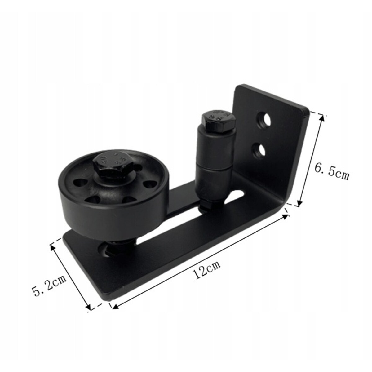 Prowadnik prowadzenie dolny do drzwi przesuwnych czarne