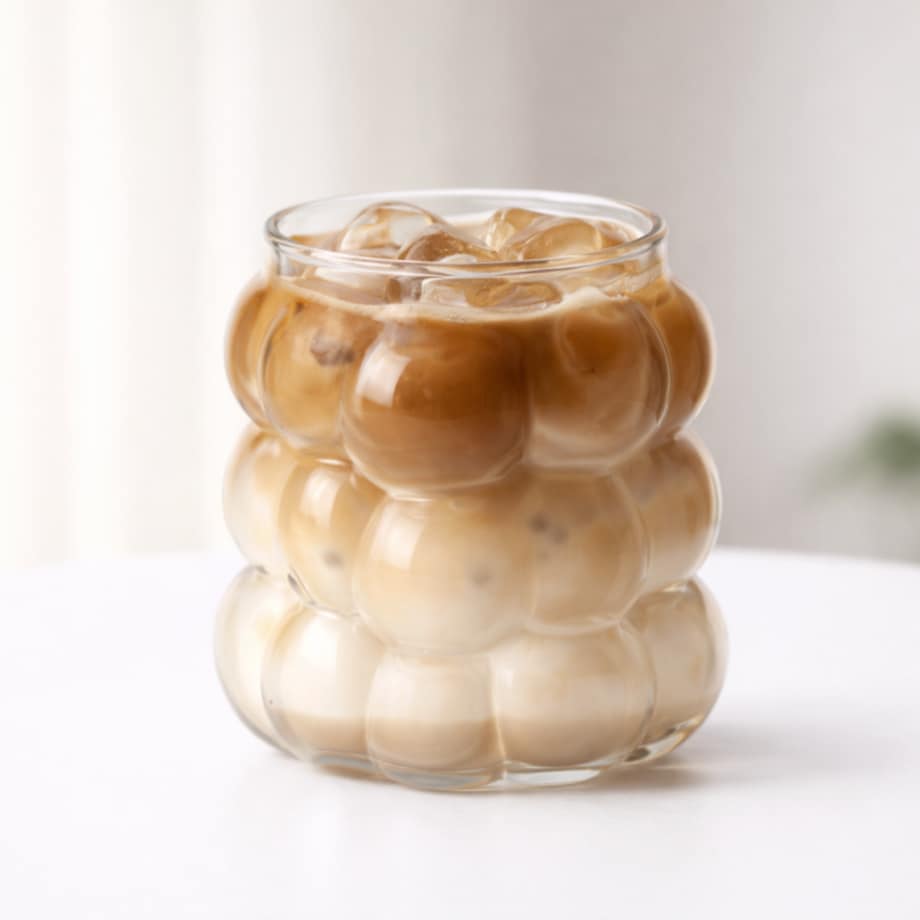Szklanka 350ml Bubble 1 szt do kawy latte drinków SZK197