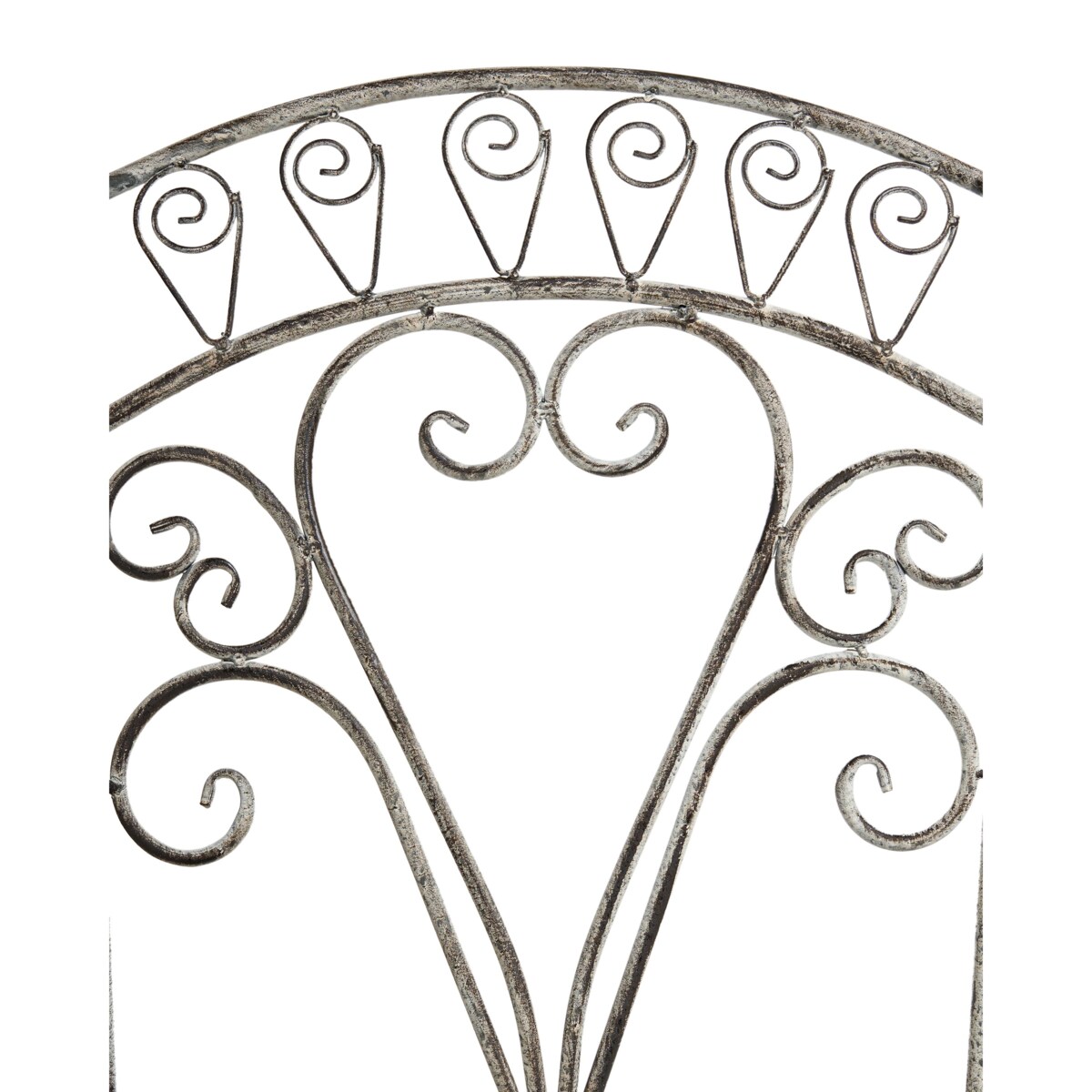 Zestaw 2 krzeseł ogrodowych NURRA Składane Metal Szary