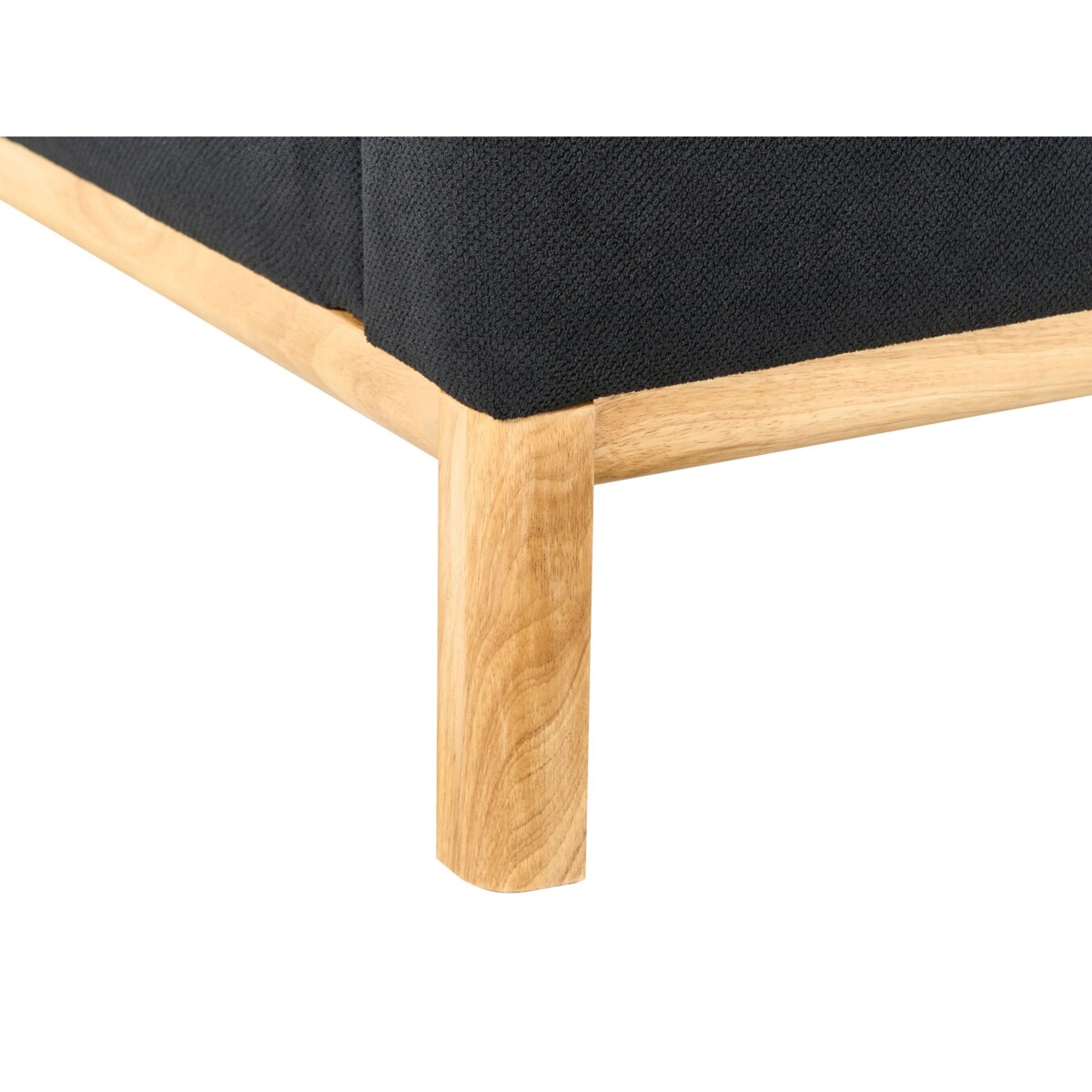 Sofa 3-osobowa czarna SOSJO