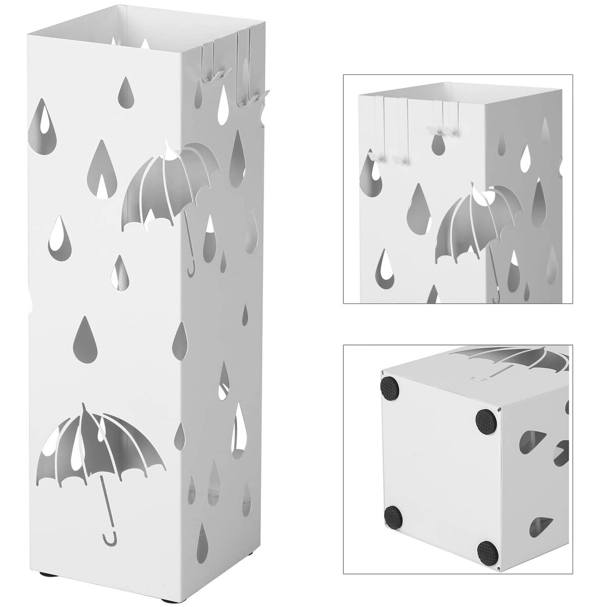 Parasolnik 15,5X15,5X49 Cm Biały