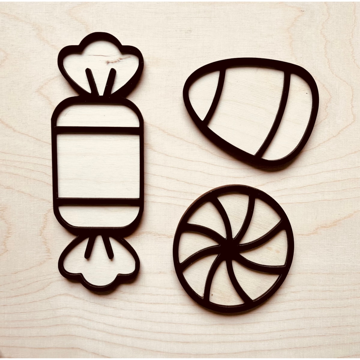 Sensoryczna wysypywanka drewniana CUKIERKI Halloween Święto Dyni