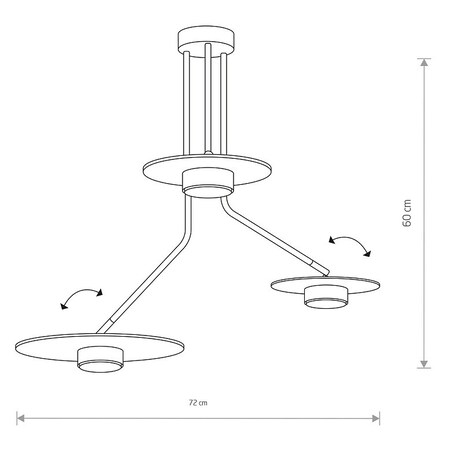 Lampa sufitowa 7644 DISK Czarny Nowodvorski