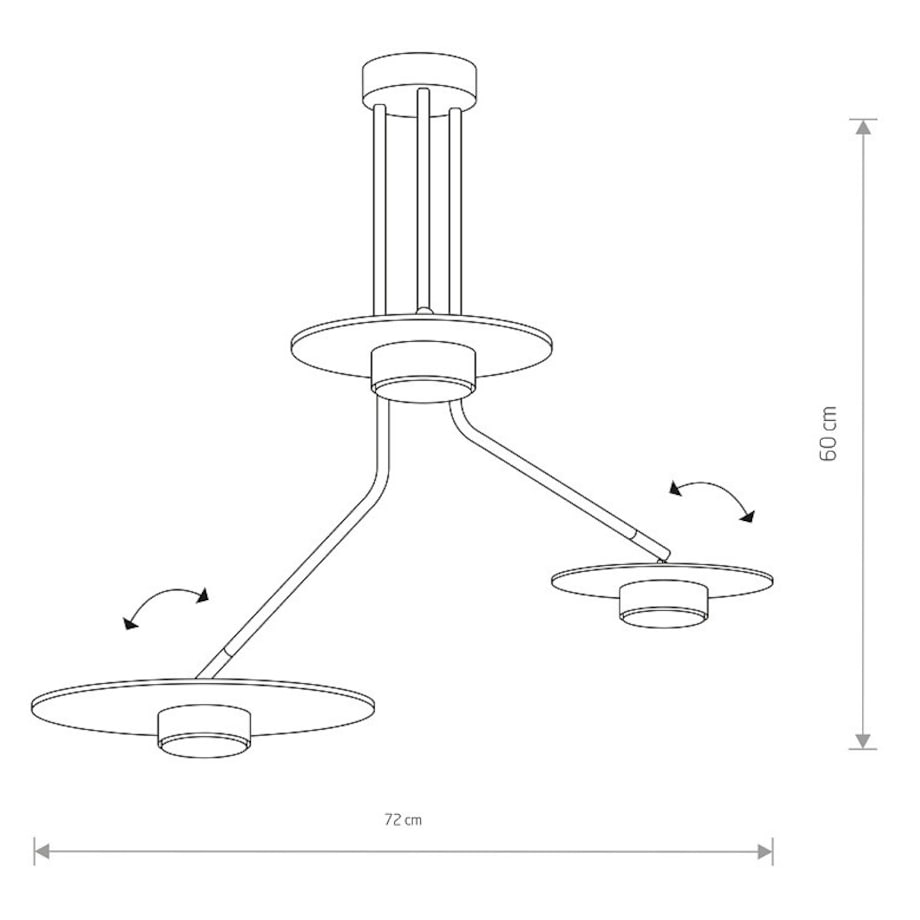 Lampa sufitowa 7644 DISK Czarny Nowodvorski