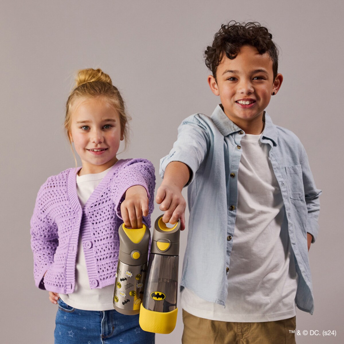 Batman Butelka termiczna dla dzieci ze słomką 350 ml b.box